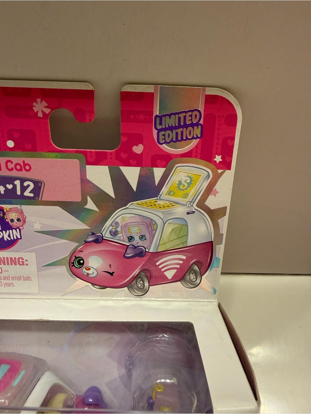 Shopkins Cutie Car Limited Edition Texti Cab QT4-12 New In Box Rare Authentic - Picture 2 of 3